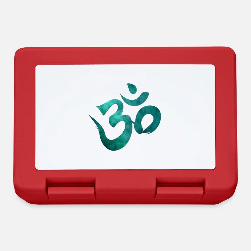 Om sign - Lunchbox - red