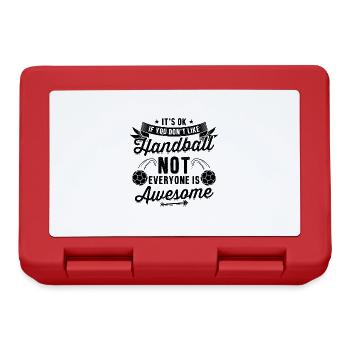 Handball Spieler | Handballer Team Sport Geschenke - Brotdose - Rot - Vorne