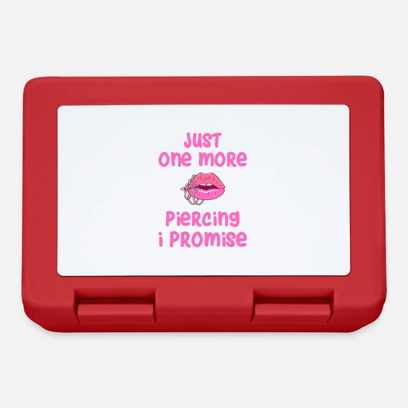 Just One More Piercing - Lunchbox - red