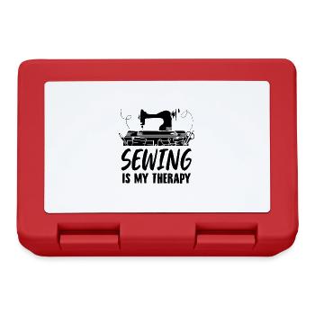 Sewing machine | Sewing seamstress hobby fabric gifts - Lunchbox - red - Front