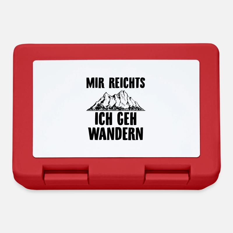 Wandern | Wander Wanderer Wanderung Berge Geschenk - Brotdose - Rot