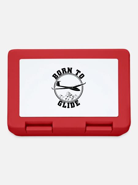 Glider shirt glider pilot soaring gift - Lunchbox - red