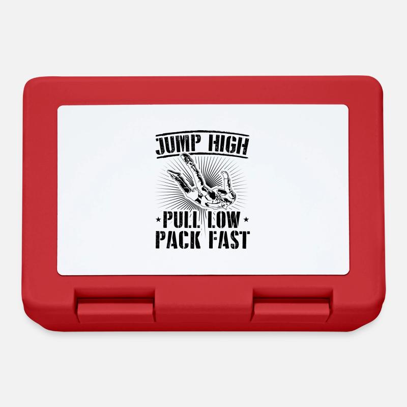 Skydiving Spruch | Skydive Skydiver Sport Geschenk - Brotdose - Rot