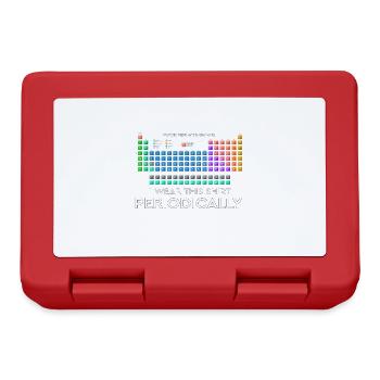 I Wear this Shirt Periodically Periodic Table - Lunchbox - red - Front