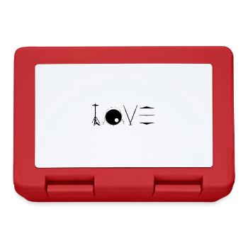 Drums players | Musical instrument band gift - Lunchbox - red - Front