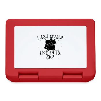 Rats pets | Rat Rodents Rodent Gifts - Lunchbox - red - Front
