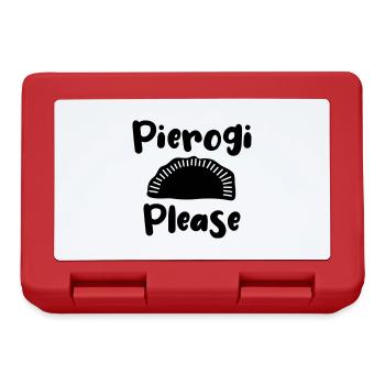 Pierogi please - Poland Polish food Pirogge - Lunchbox - red - Front