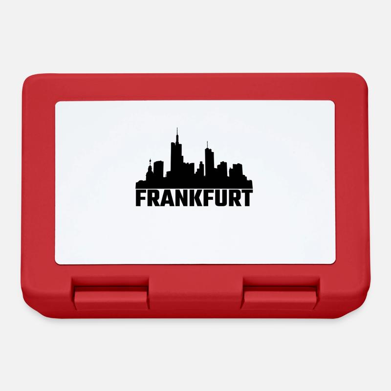 Frankfurt Skyline - Brotdose - Rot