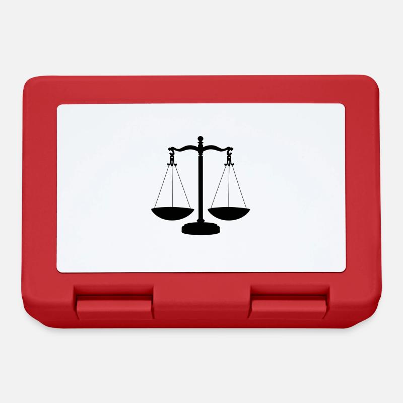 avocat balance justice - Boîte à goûter - rouge