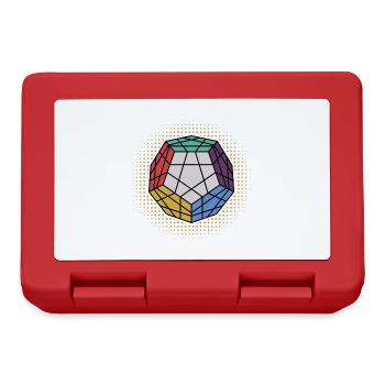 Dodekaeder Cube bytheManzaneda - Brotdose - Rot - Vorne