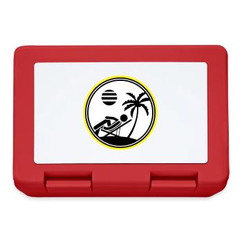 Island Symbol Summer Palm Chill - Lunchbox - red - Front