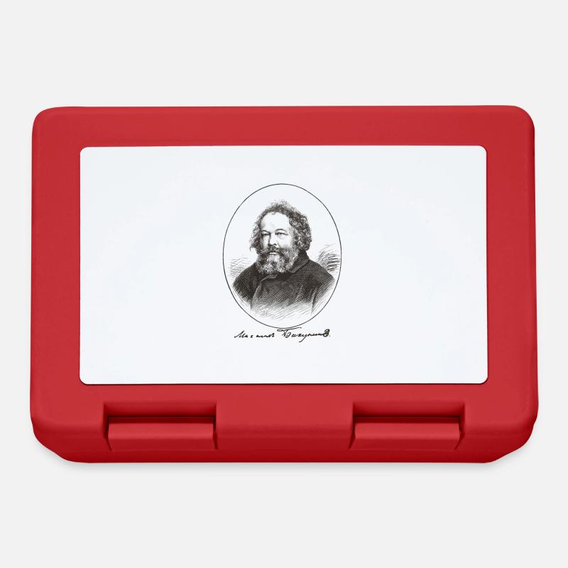 Mikhail Bakunin Portrait Druck - Brotdose - Rot
