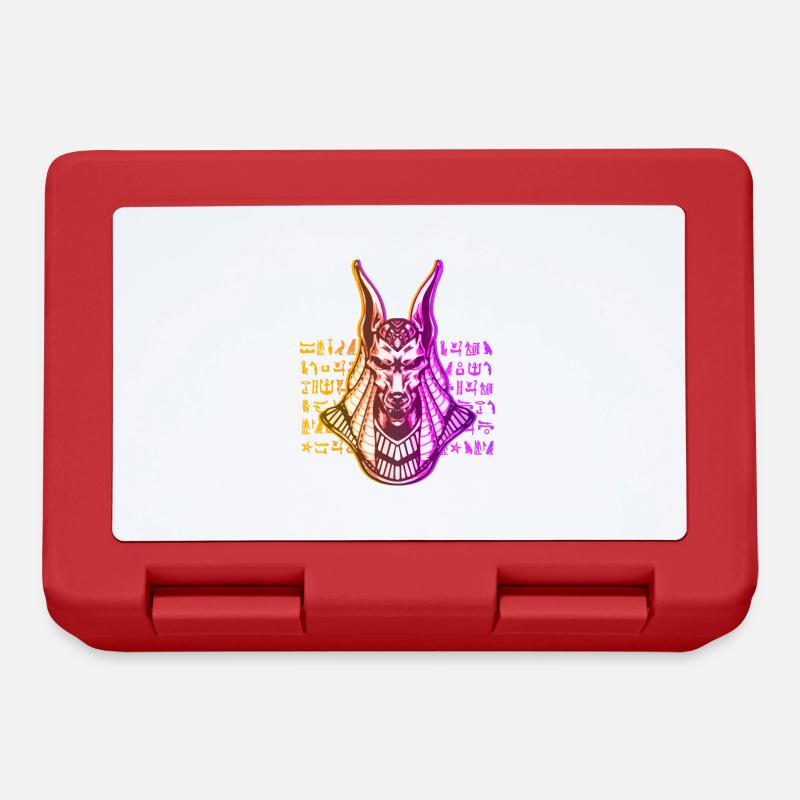 Anubis Dieu Egypte - Boîte à goûter - rouge