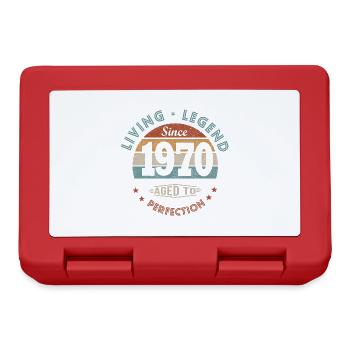 Legende seit 1970 Geboren 1970 Jubiläum - Brotdose - Rot - Vorne