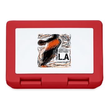 Basket-ball - Boîte à goûter - rouge - Devant
