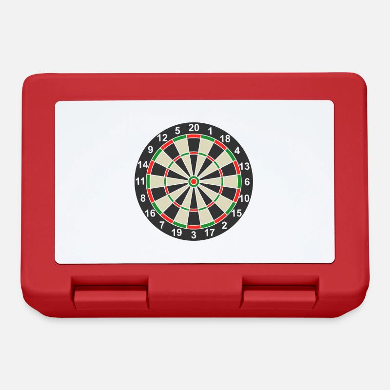 Dartscheibe Dart klassisch - Brotdose - Rot