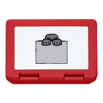 Mole shows shield - Lunchbox - red - Front