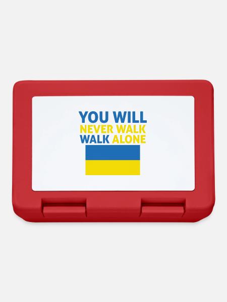 you will never walk alone ukraine - Lunchbox - red