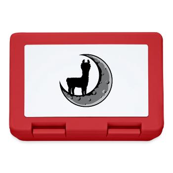 Moon Lama Silhouette - Lunchbox - red - Front