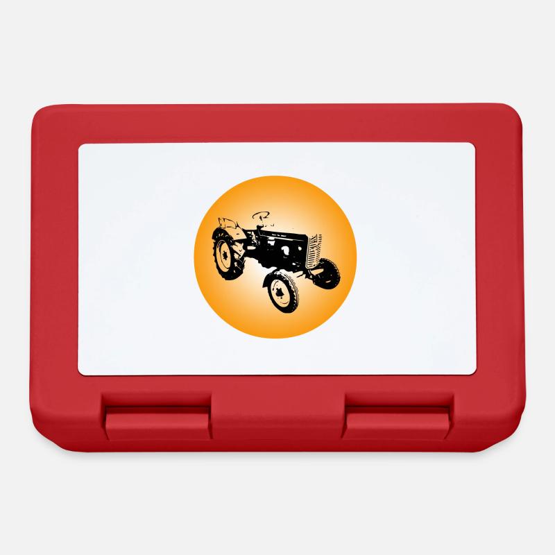Tractor - Lunchbox - red