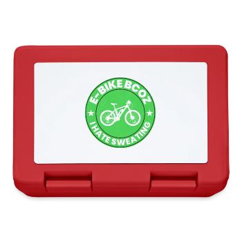 E-Bike Electric-Bike E-Cyclist Bicycling Rider - Lunchbox - red - Front