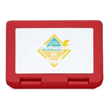 Distracted by Circuits Electro Worker Engineer - Lunchbox - red - Front