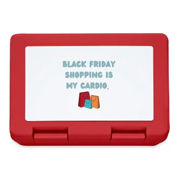 Shopping addict | Black Friday - Boîte à goûter - rouge - Devant