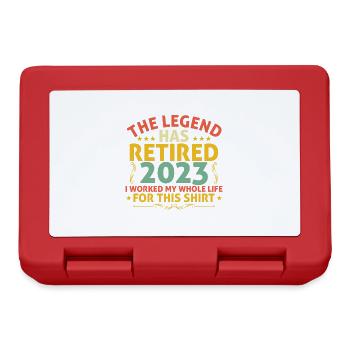 La Légende Prend Sa Retraite 2023 t-shirt drôles - Boîte à goûter - rouge - Devant