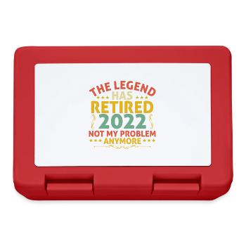 The Legend Retires 2022 Lustiges T-Shirt - Brotdose - Rot - Vorne