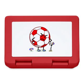 little football howls - DIGITAL - Lunchbox - red - Front