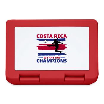 Costa Rica Fußball 2022 Unterstützung Costa Rica - Brotdose - Rot - Vorne
