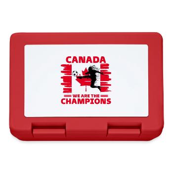 Canada Football 2022 Unterstützer des Canadian Football - Brotdose - Rot - Vorne