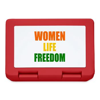 Women life freedom - Brotdose - Rot - Vorne