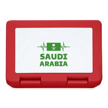 Saudi Arabia Football 2022 heartbeat - Lunchbox - red - Front
