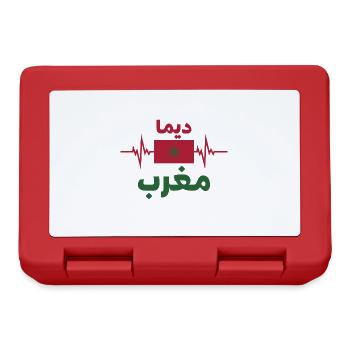 Dima Maroc Football 2022 - Boîte à goûter - rouge - Devant