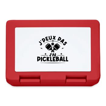 je peux pas j'ai pickleball - Boîte à goûter - rouge - Devant