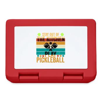 stay out of the kitchen playing pickleball - Lunchbox - red - Front