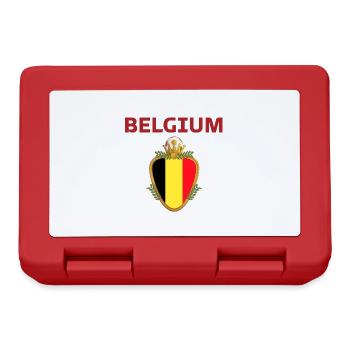 Belgium Football 2022 supporter of Belgium football - Lunchbox - red - Front