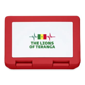 lion of teranga Football 2022 Senegal - Lunchbox - red - Front