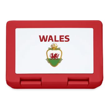 Wales Football 2022 supporters du pays de Galles - Boîte à goûter - rouge - Devant