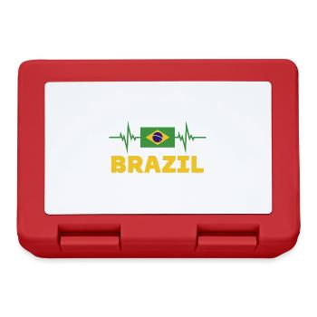 Brazil Football 2022 heartbeat Brazil football - Lunchbox - red - Front
