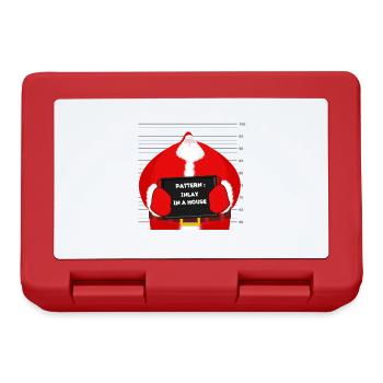 Santa claus is a thug - Lunchbox - red - Front