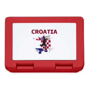 Croatia Football 2022 supporter of Croatia football - Lunchbox - red - Front