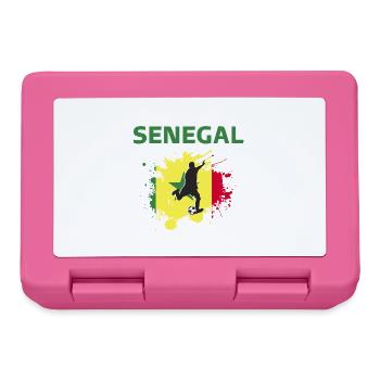 Senegal Football 2022 Senegalese Football supporter - Lunchbox - pink - Front