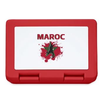 Maroc Football 2022 supporter de Maroc foot - Boîte à goûter - rouge - Devant
