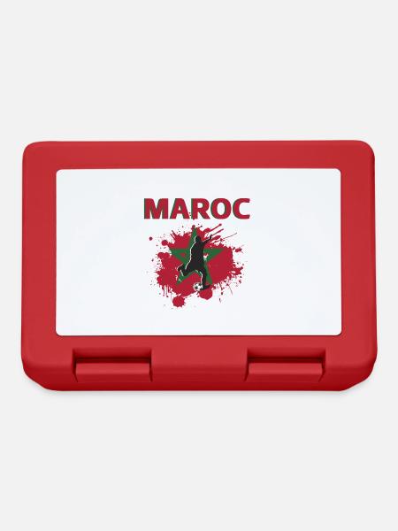 Maroc Football 2022 supporter de Maroc foot - Boîte à goûter - rouge