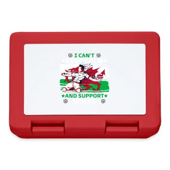 rester calme et soutenir le Pays de Galles - Boîte à goûter - rouge - Devant