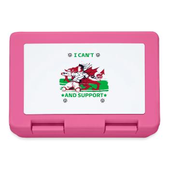rester calme et soutenir le Pays de Galles - Boîte à goûter - rose - Devant