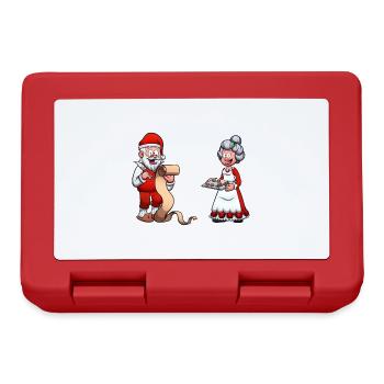 Santa Claus And Mrs. Claus - Lunchbox - red - Front