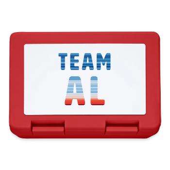 Team Al | Warming Stripes - Brotdose - Rot - Vorne